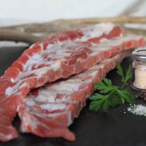 Schweine Rippchen, Spareribs vom Freiluftschwein